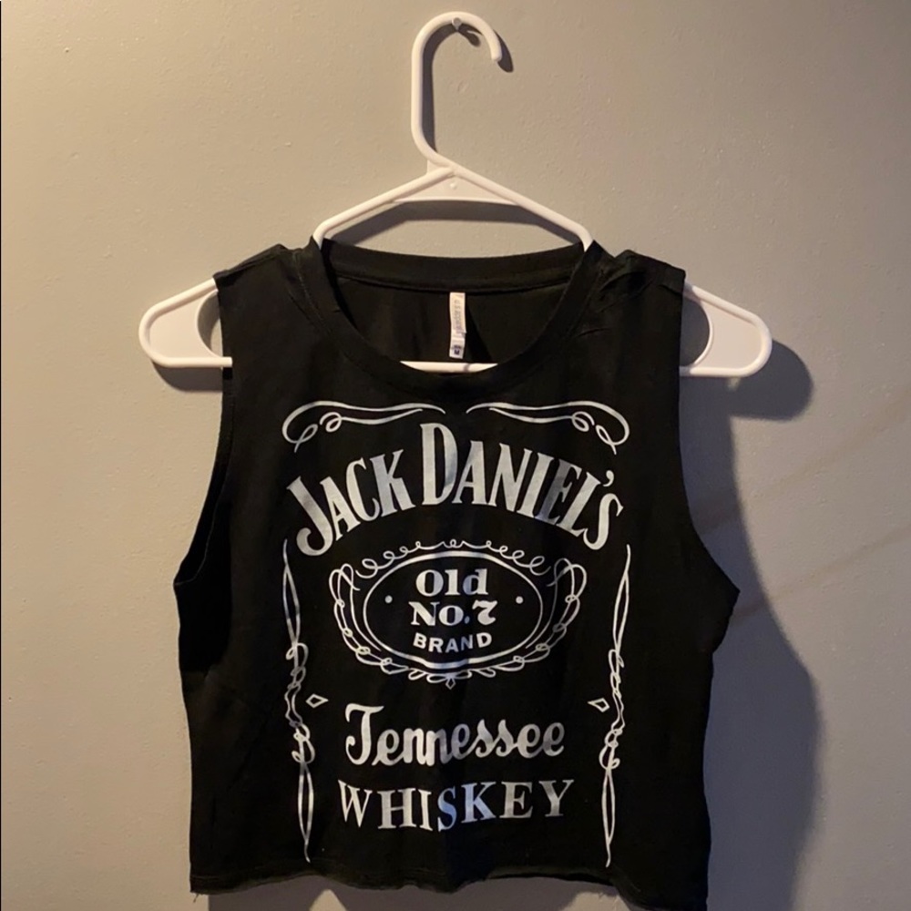 Jack Daniels Crop Cutoff Tank